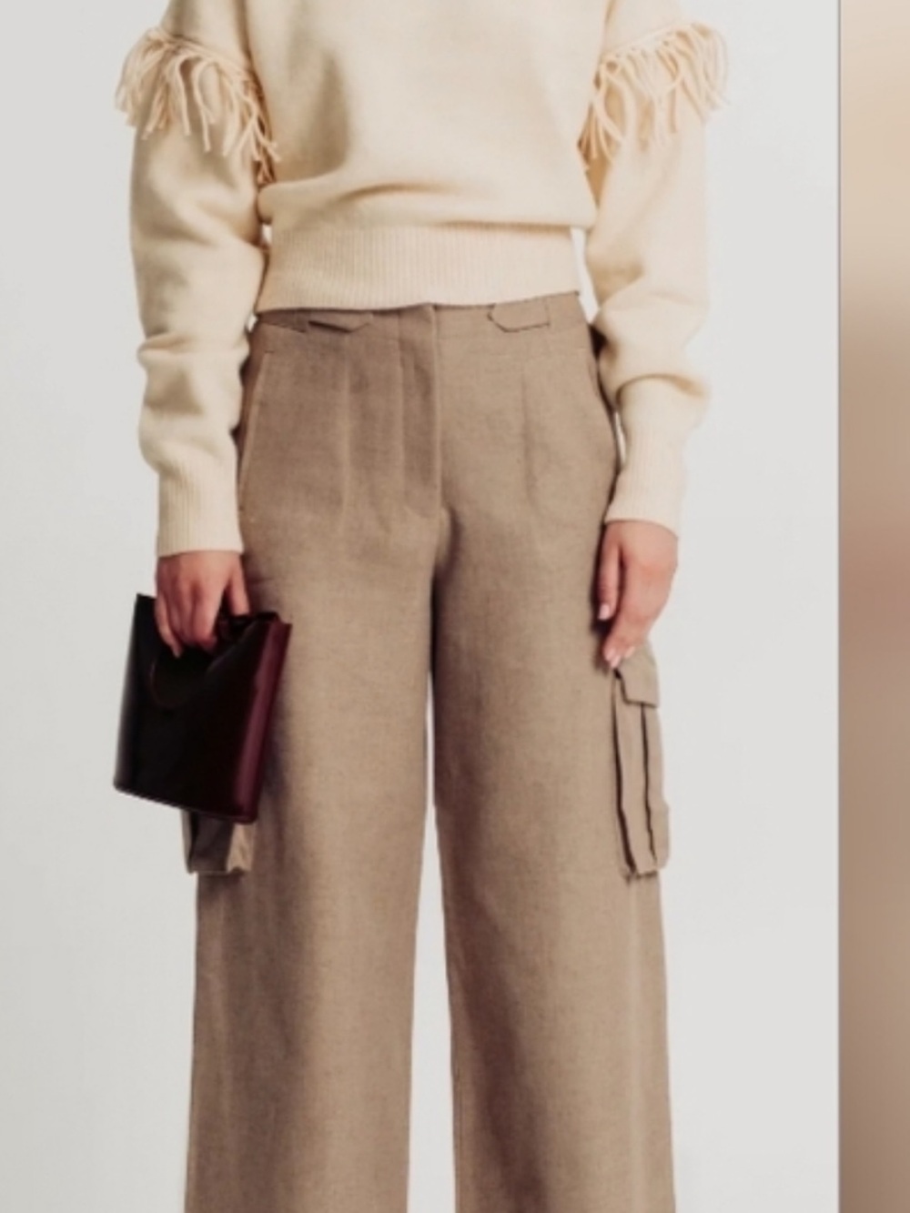 Torn by Ronny Kobo Bernee Wide Leg Pant New